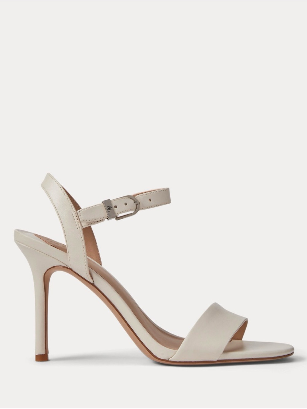 Ralph lauren Ivory Open-Toe Ankle-Strap Heel